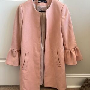 Elegant Pink Women's Coat